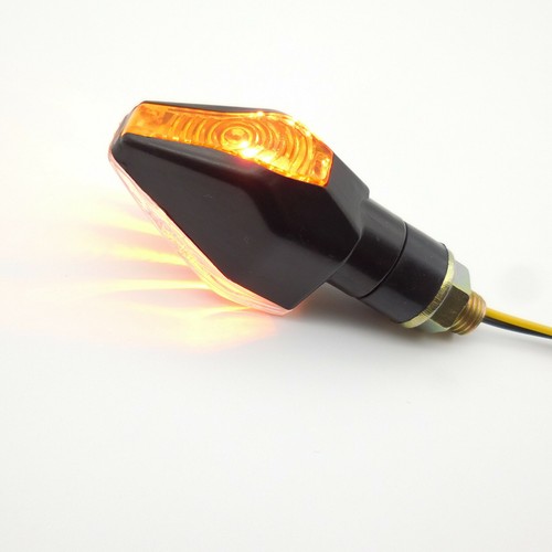 4 Stück mit E-Prüfzeichen schwarz 12V Blinker Miniblinker Motorrad Birne