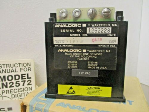 Details about   ANALOGIC Temp Monitor  AN2572X1PXJF  Four Number Digital Panel Meter AN2572 