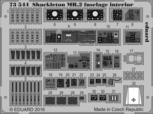 EDUARD ZOOM SS542 Cockpit Interior for Airfix® Kit Shackleton MR.2 in 1:72