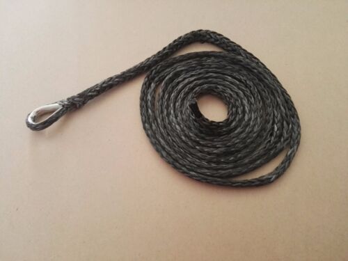 Black 1//4/"*10ft ATV Snow Plow Lift Rope,Synthetic Winch Cable,ATV Winch Rope