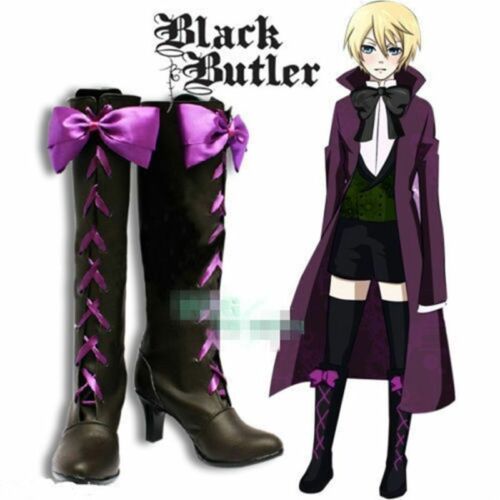 Details about   Black Butler II 2 Alois Trancy Anime Cosplay Costume Shoes Boots 