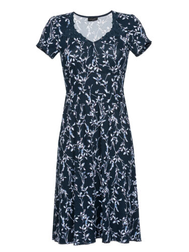 Damenkleider Aus Spitze Vive Maria Elegantes Kleid Central Park Dress Dunkel Blau Spitze Floral Omnia Ae