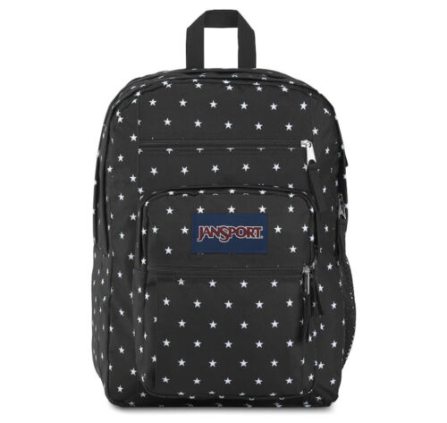 Black & White STARS 34L XL Jansport BIG STUDENT Laptop Tablet Backpack 