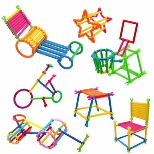 98pcs Building Blocks Stick Building Construction Toy Plastic Engineering Toys