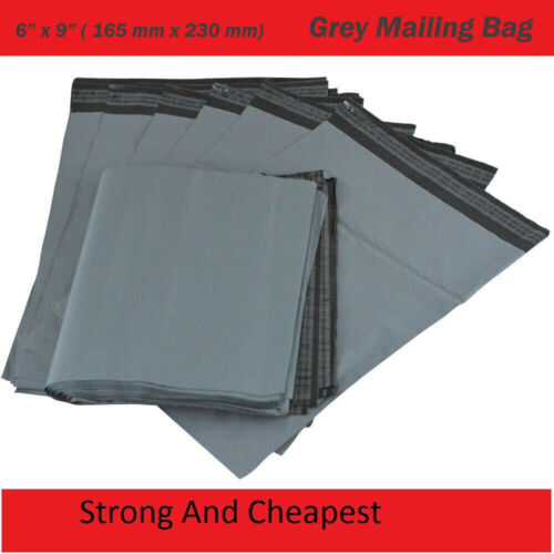 9 X 12/" Grey Mailing Bags Strong Parcel Postage Plastic Post Poly Self Seal