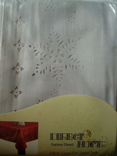 Assorted Size/Color Polyester Snowflakes LaserCut FabricTablecloths SILVER Color 