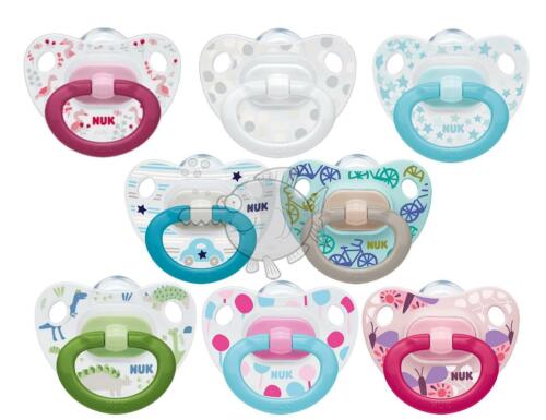 2Pcs Dummy Orthodontic Pacifier Teat Nipple Soother Baby  0-36m BPA Free NUK 