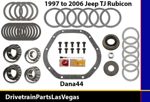 Dana 44 Master Bearing Rebuild Overhaul Kit 1997-2006 Jeep Wrangler TJ Rubicon 