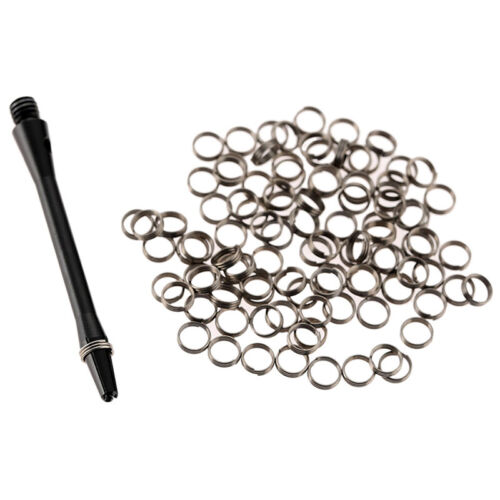 50 Professional Stainless Steel Dart Shaft Ring Round Accessories Set Dart R5Y2