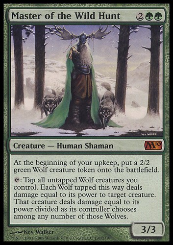Master of the Wild Hunt MTG M10 Eng GOOD Maestro della Caccia Selvaggia