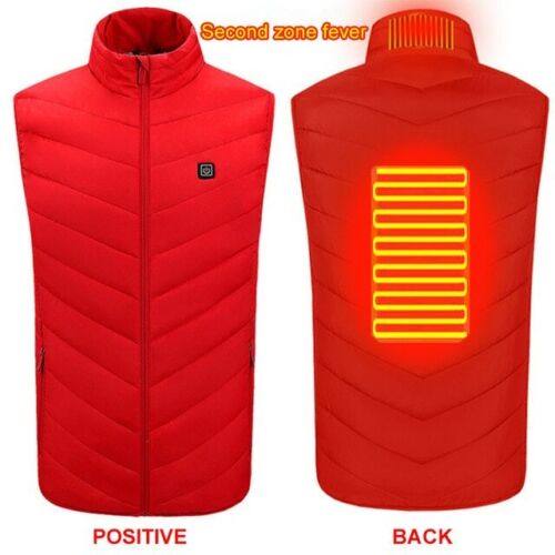 Heated Vest Warm Body Electric USB Heating Coat Jacket Winter Men Women Clothing