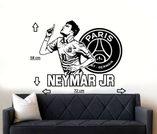 Neymar Jr Football Star PSG Quote Wall Art Sticker  Decals DIY 