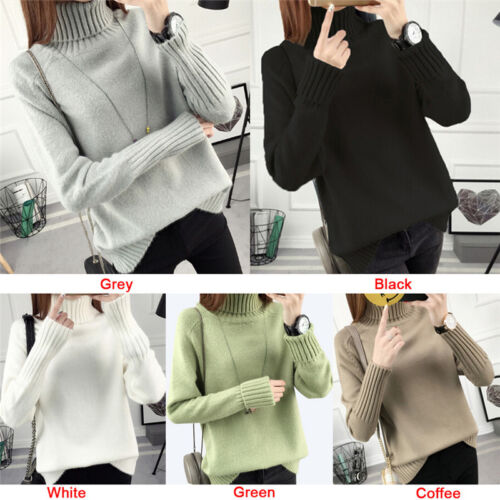 Warm Turtleneck Sweater Women Jumper Women Sweaters Pullovers Knitted Sweater S& 