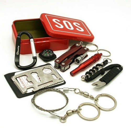 Outdoor Emergency Survival Kit Box SOS Equipment for Camping Hiking tools Gear