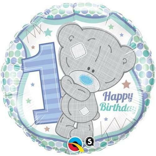 Me To You Tatty Teddy 1st Birthday Boy Qualatex 18 Inch Foil Balloon