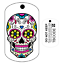 Trackable Tag Unactivated Travel Bug Sugar Skull For Geocaching