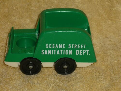 Fisher Price Little People Vintage Sesame Street Garbage Sanitation Truck