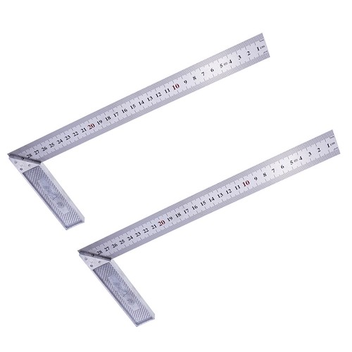 2Pc Engineers Try Square Right Angle Ruler 90Deg Measurement Instrument Tool