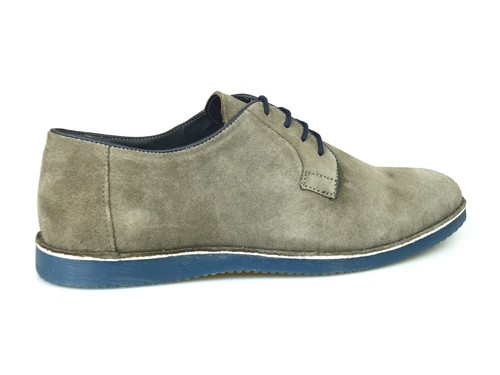 grey suede men's casual shoes