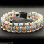 Rainbow Made in the USA Paracord Emergency Rope Survival Bracelet