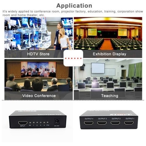 1080P 4K HDMI Splitter Full HD 1 In 4 Out Verteiler 4 Port Switch für 3D HDTV PC
