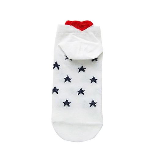 Lovely Women Girls Socks Casual Work Heart-shaped Cotton Soft Love Fashion Socks