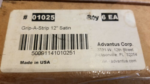 Details about  / Advantus Grip-a-Strip Mounting Rail holder Satin 12/" AVT1025  01025 Lot of 6 new