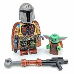 USA Seller Fast Shipping! The Mandalorian and Baby Yoda LEGO Minifigures 