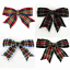 80-85mm TARTAN CHRISTMAS Double Bows Ribbon Bows With Tails 3.5/" 4//8//20 Small
