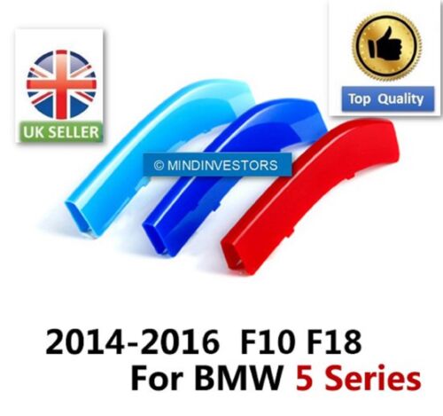 3 Colours Sport Kidney Grill front Covers Clip BMW 5 Series F10 F18 2014-2017