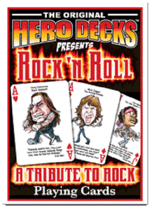 ROCK N ROLL A TRIBUTE TO ROCK THE ORIGINAL HERO DECKS PLAYING CARD DECK NEW