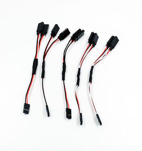 Futaba//JR 5Pcs 6in RC Servo Universal Y-Harness Extension Lite-Weight 26AWG
