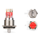 22mm 2NO2NC Three Position Maintain 12V Red LED Stainless steel Selector switch 