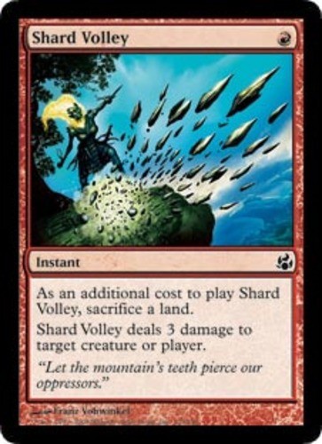 Shard Volley Morningtide Slight Play Foil 1x English -BFG- MTG Magic x1