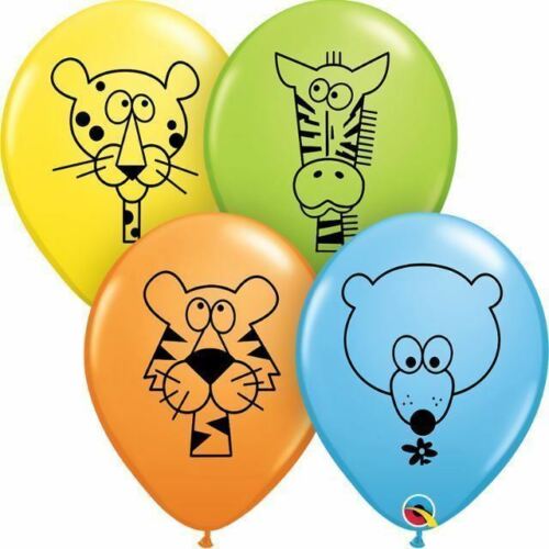 6 Qualatex Helium Luft 27.9cm Bedruckt Kinder Designs Latex Ballons Party