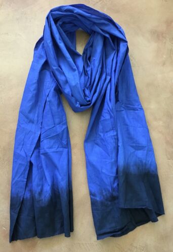 Long TUAREG foulard-Marocain Berbère Fait Main Ethnique Turban Unisexe Adulte Bleu