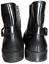 Frye Janis Flat Short Zipper Side Boot Black Leather Ankle Bootie Riding Shoe 6
