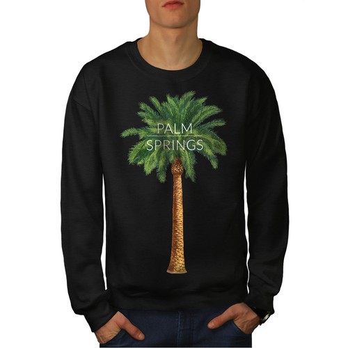 California Casual Pullover Jumper Details about / Wellcoda Palm Springs Mens Sweatshirt