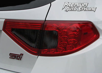 Red Tail Light Vinyl Overlays V2 for 2008 2014 Subaru Impreza WRX STI 