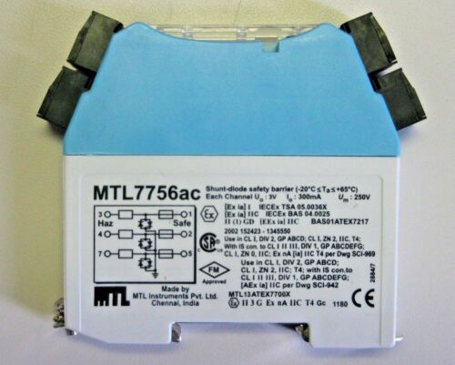 LOT OF 10 PIECES MTL INSTRUMENTS MTL7756ac ZENER INTRINSIC SAFETY BARRIER UNUSED 