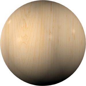 Holzkugel aus Buchemit und ohne Bohrung