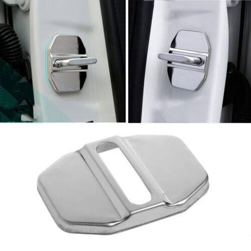 Stainless Steel Car Door Lock Cover Decor Sticker For Benz E C E260L GLK ML GLA 