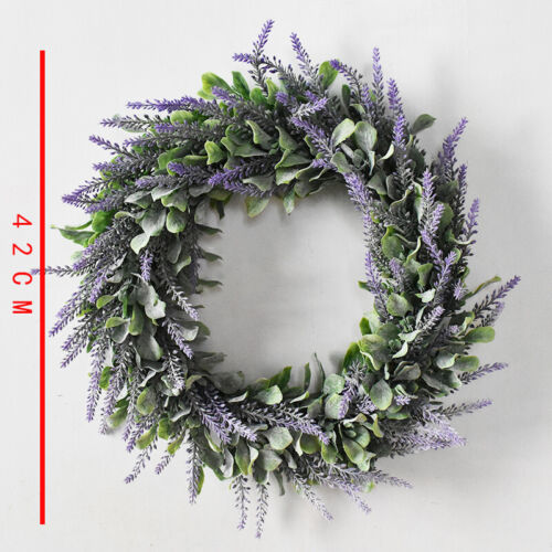 Large Topiary Wreaths Hanging Garden Wedding Faux Lavender Flowers Wreath Decors