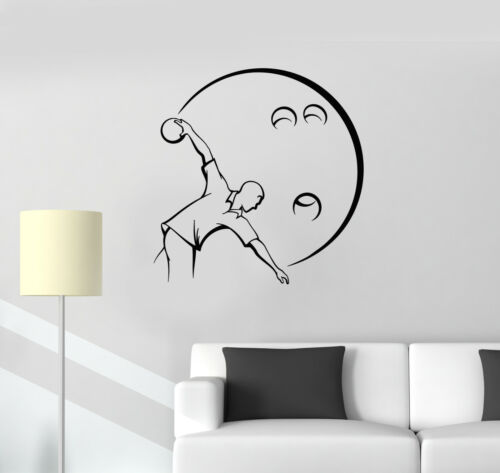 Details about  / Vinyl Wall Decal Bowler Bowling Ball Player Man Decor Stickers Mural ig5487
