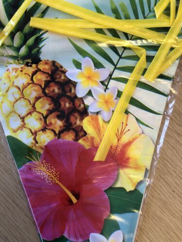 Tropical Summer Orchids And Pineapples Large Bunting Garland Banner 6 Metres