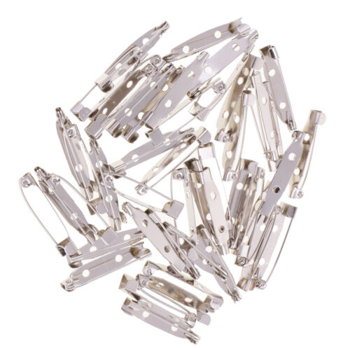 100pcs 25mm Bar Pins For Brooches Jewelry Crafts Safety Pins Backs Findings