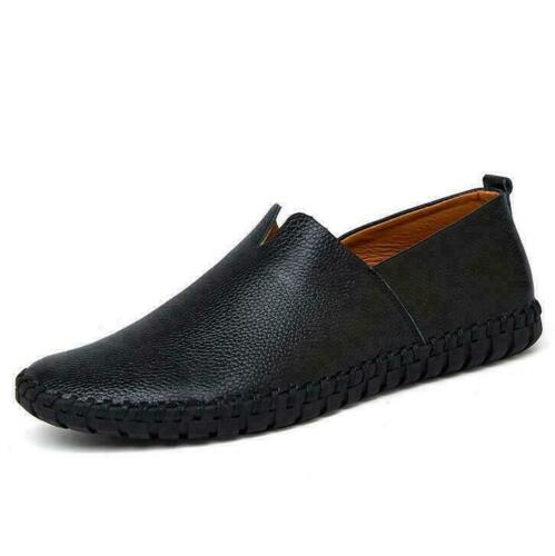 Men/'s Casual Loafers Breatheble Anti-skid Genuine Leather Slip On Driving Shoes