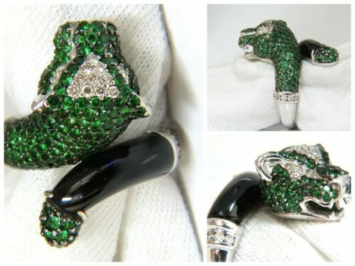 Bagues avec pierre précieuse en onyx diamant