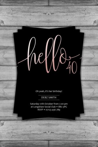 18TH 20TH 30TH 40TH 50TH 60TH PARTY INVITES PERSONALISED BIRTHDAY INVITATIONS! 