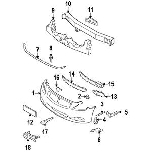 INFINITI 62222JL00A GENUINE OEM SIDE MOUNT BRKT